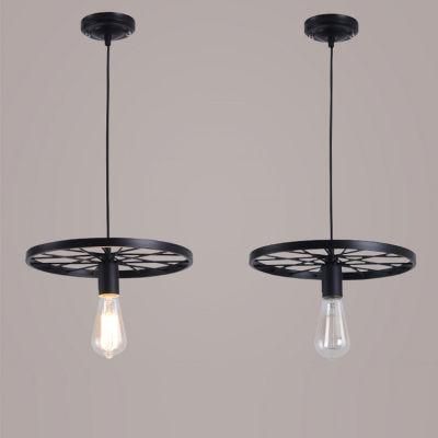 Modern Vintage Retro Dining Room Bedroom Decorative Black Shade Black Pendant Lamp Chandelier Light