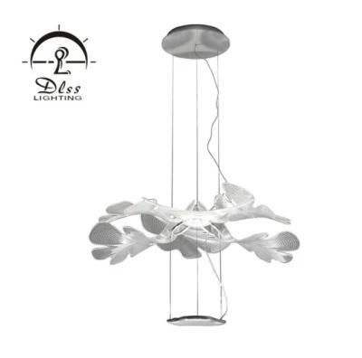 High Quality Leaf Big Chandelier Decorative Room LED Pendant Lamp
