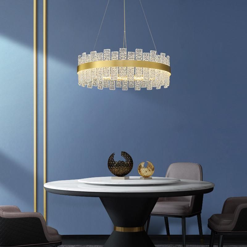 Nordic Living Room Pendant Lamp Bedroom Dining Room Full Copper Chandelier
