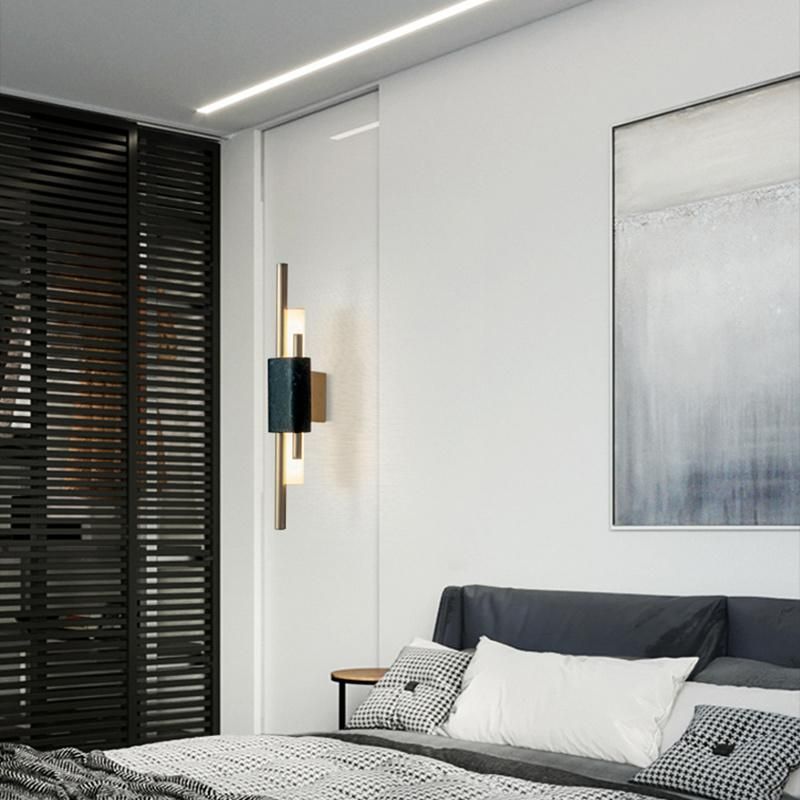 Creative Modern Style Black Golden Wall Lamp Bedside Lamp Bedroom Lamp