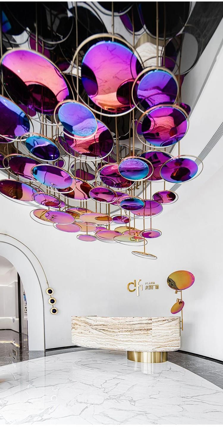 New Product Stairway Villa Show Room Commercial Luxury Modern Custom LED Chandelier Lamp