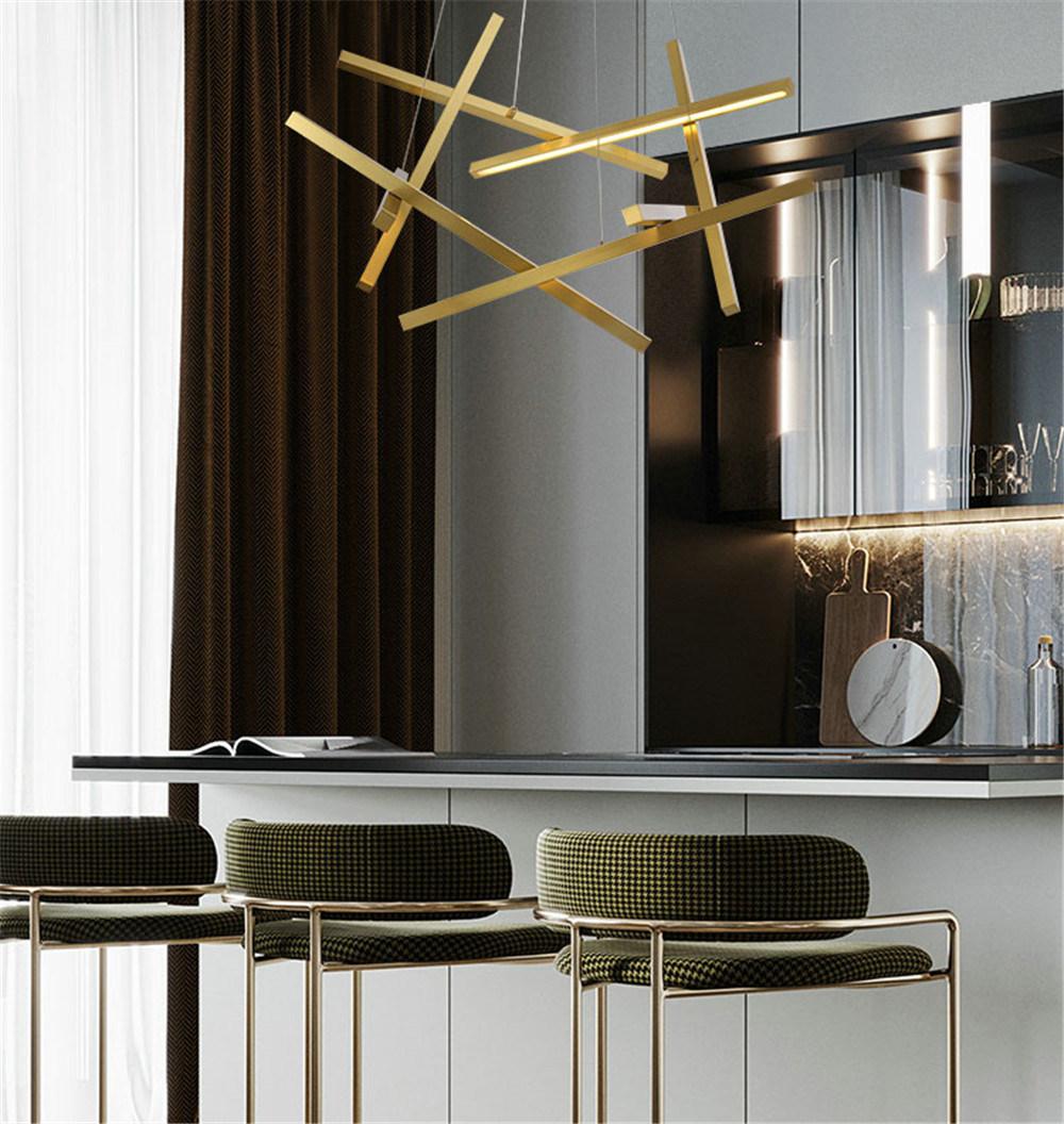 Luxury Indoor Light Strip Decorative Modern Chandelier Pendant Lamp