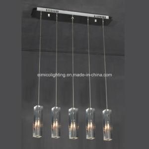 Modern Crystal Pendant Light Hanging Lamp with 5 Heads Em1138-5L