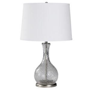 Clear Water Glass Desk Lamp with E26