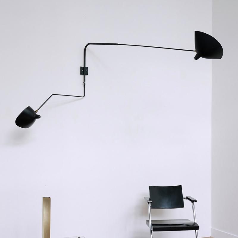Nordic Dawn Spider Serge Mouille Wall Lights Rotary Long Pole Swing Arm Wall Lamps (WH-VR-03)