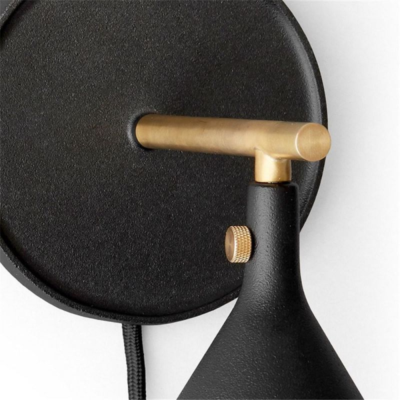 Nordic Loft Style Wall Lights Simple Modern Bedside Wall Lamp Cast Plug-in Wall Sconce (WH-OR-207)