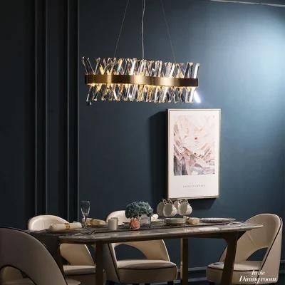 Big Luster Gold Crystal Chandelier, Living Room Lustre Sala Jantar Crystal Pendant Lighting Modern