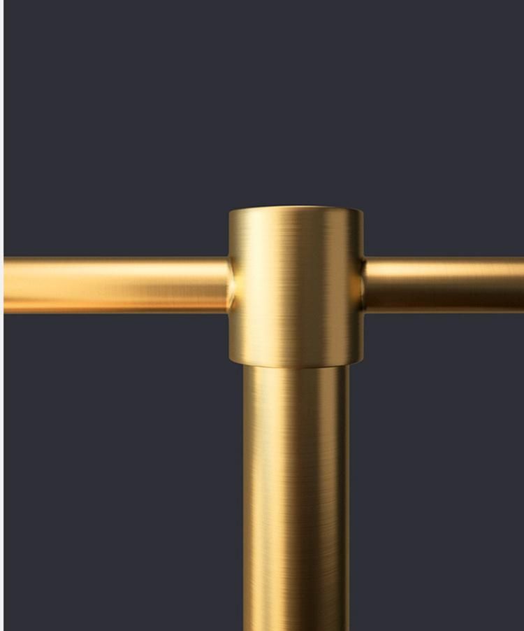 Gold Floor Lamp Modern E27 Standing Lamp Corner Light Reading Light Plated Brass LED Stand Lamp (WH-MFL-65)