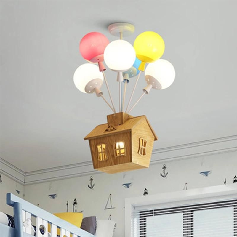 Balloon Fly House Color Nordic Simple Cartoon Children′s Room Chandelier (WH-MA-169)