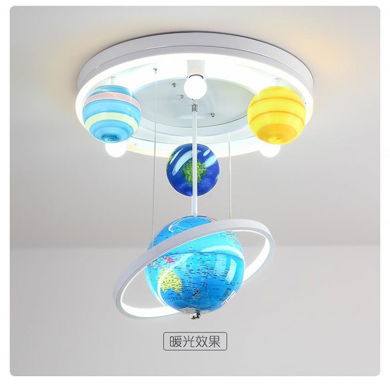 Nordic Luxury Children′s Ceiling Lights for Boys Girls Bedroom Globe Pendant Light (WH-MA-142)