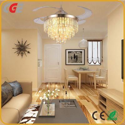 42&quot; Modern Ceiling Fan Crystal Luxury Chandelier Lighting Living Room Fan Ceiling Fan Light