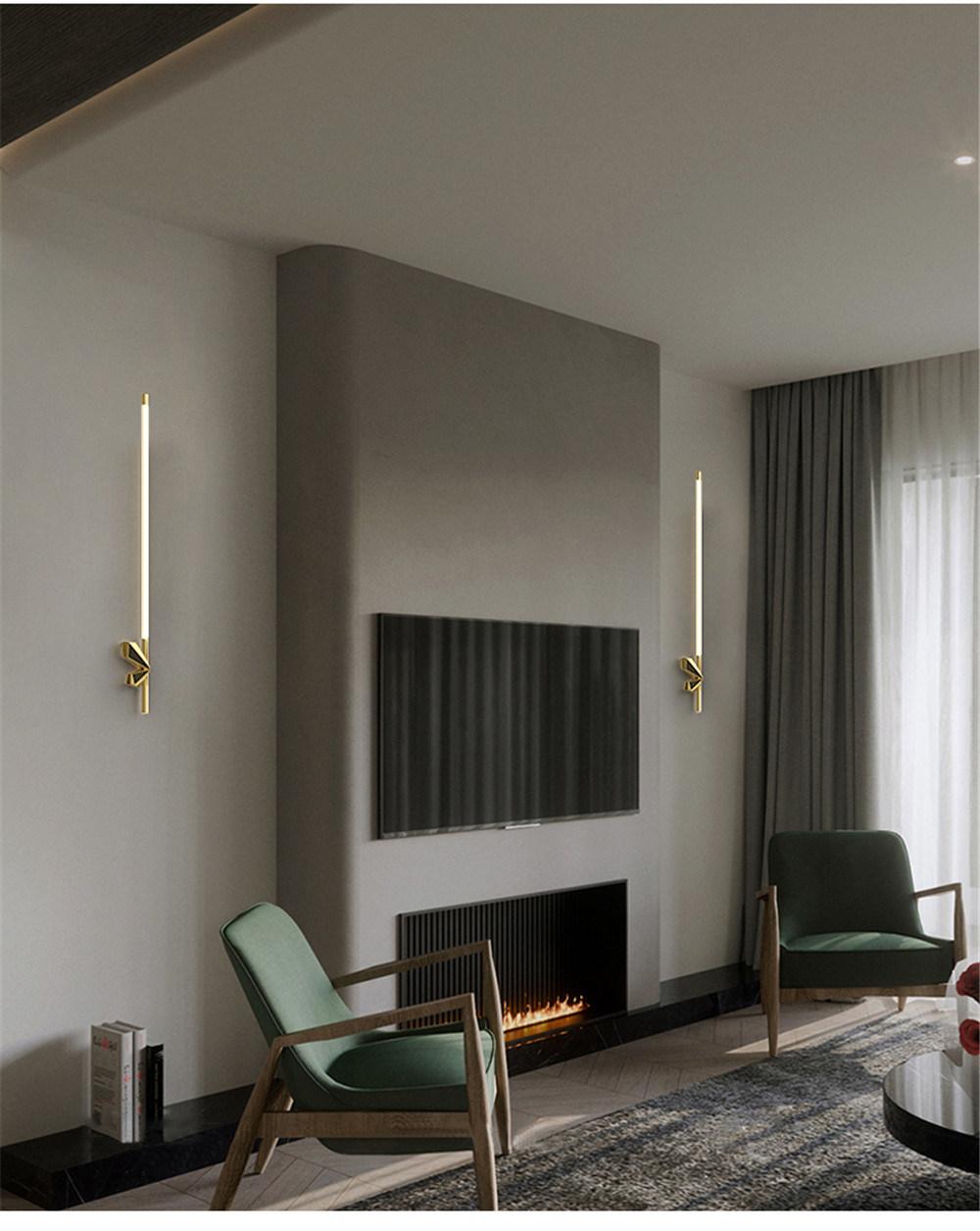 Modern Design LED Wall Lamp for Bathroom Bedroom Mirror Wall Sconce Indoor Decoration Nordic Home Deco Bedside Lamp Fixture Gold