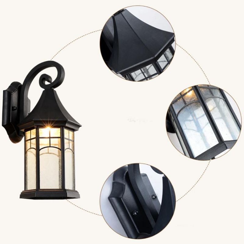 E27 Bulb Vintage Wall Lamp Outdoor Lighting LED Street Garden Villa Porch Lights Wall Light IP65 (WH-VR-49)