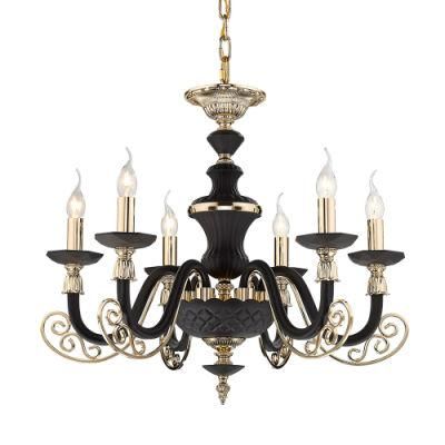 New Design Wholesale Luxury Fashion American Black Metal Unique Lustres Lampadario Chandelier