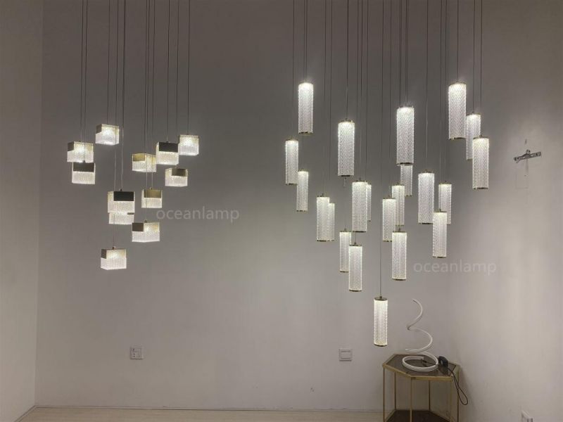 2021 New Cubic Pendant Lighting in Gold Color Omd821600