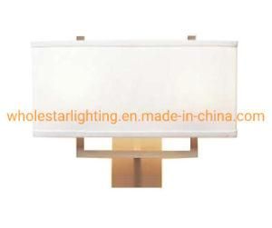 Metal Wall Lamp with Fabric Shades / Hotel Wall Lamp (WHW-811)