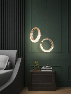 Super Skylite Golden Circle LED Pendant Light Factory Chandelier Light Decoration Lamp Manufacture