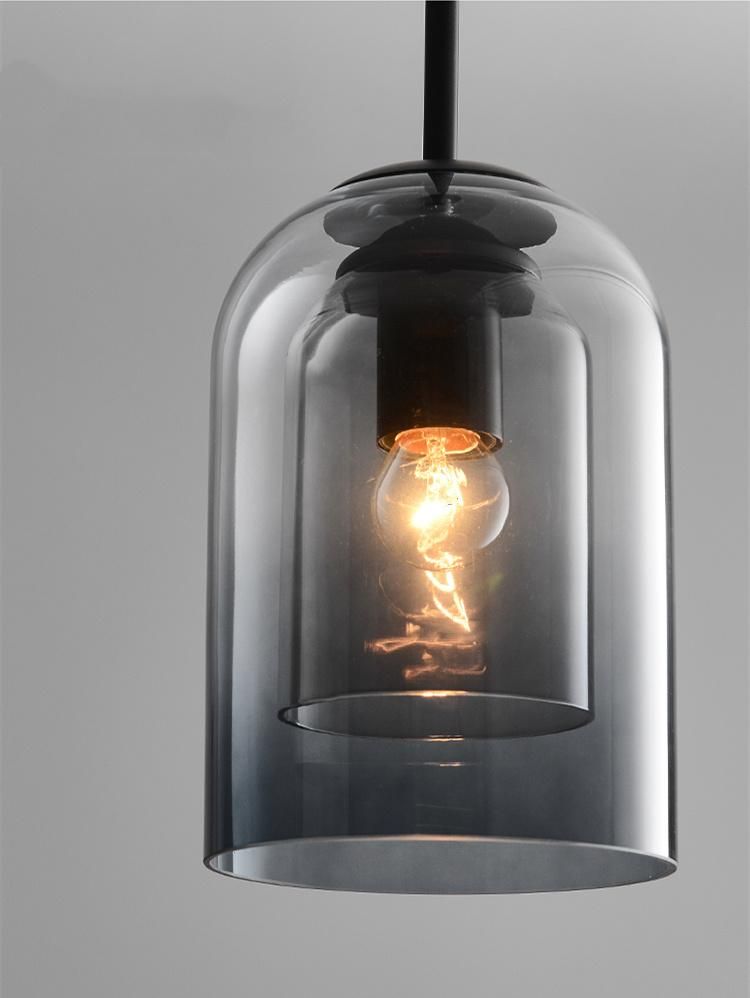 Nordic Glass Pendant Light for Bedroom Decor Marigold Double Layer Glass Pendant Lamp (WH-AP-290)