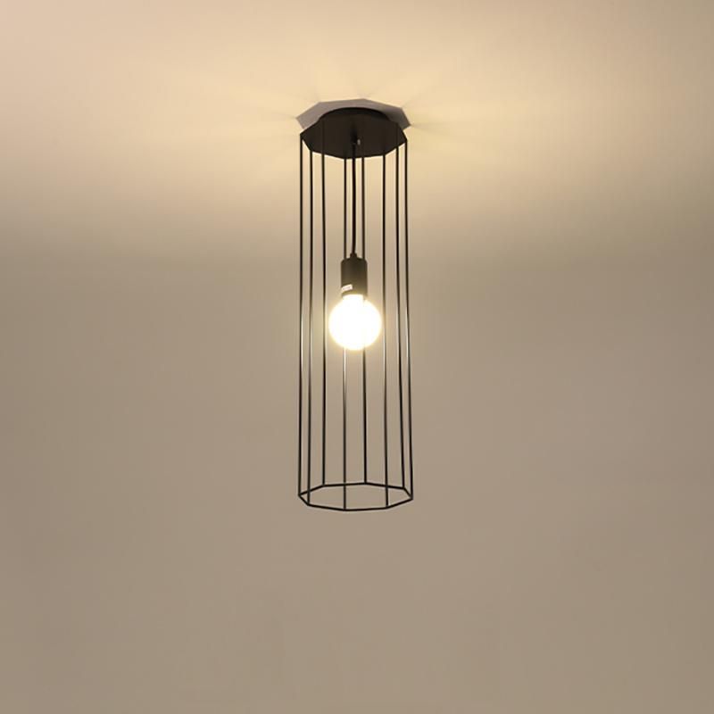 Cage Shaped Ceiling Light Creative Design Pendant Lamp Hotel Lamp LED