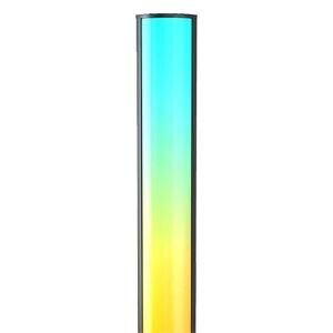 How Bright Nordic Black Corner Floor Lamp Remote Control Bedroom Decor Night Light Dimming RGB Color Changing Stand LED Modern Floor Lamp