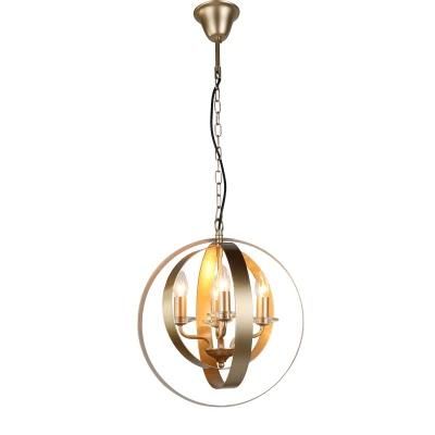 Industrial Style Gold 4 Heads Hanging Light for Dining Living Room DIY Ceiling Pendant Light