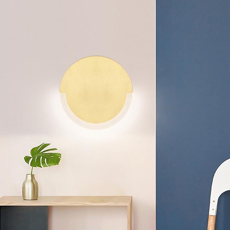 Simple Modern Bedside Light Creative Personality Circular Living Room LED Decorative Wall Lamp