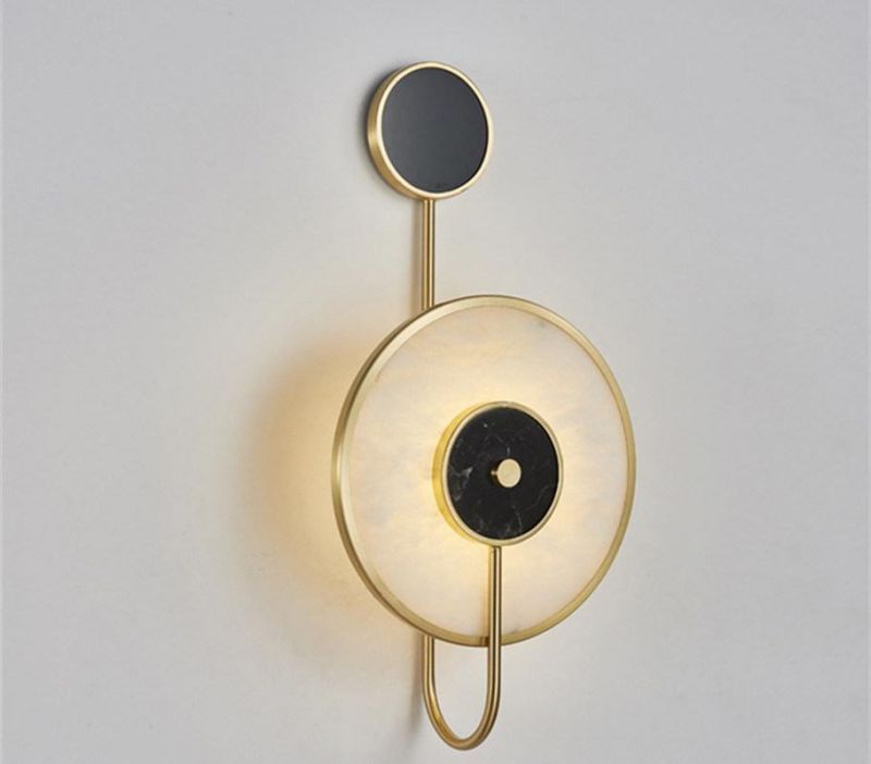 Living Room Decor Marble Wall Lamp 10W Creative Bed Side Wall Lamp (WH-OR-45)