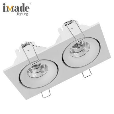 IP20 2X9.3W 2X13.9W Triac Dimmable Indoor Lighting Spotlight COB Downlight