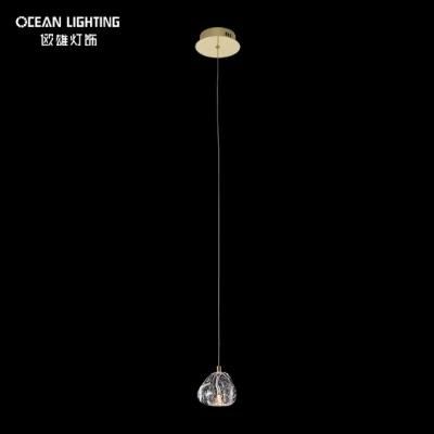 Golden Warm Lighting 3000K Spherical Metal 1*3W Crystal Chandelier Luxury