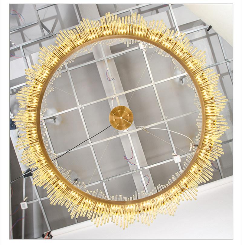 Custom Made Decorative Project Crystal LED Pendant Lighting