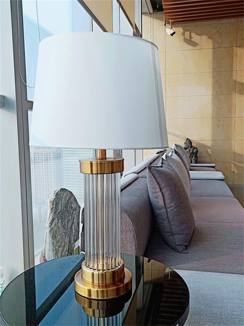 Modern Luxury LED Table Lamp Living Room Bedroom Study Table Lamp Crystal Table Lamp Copper Home Decoration Bedside Lamp