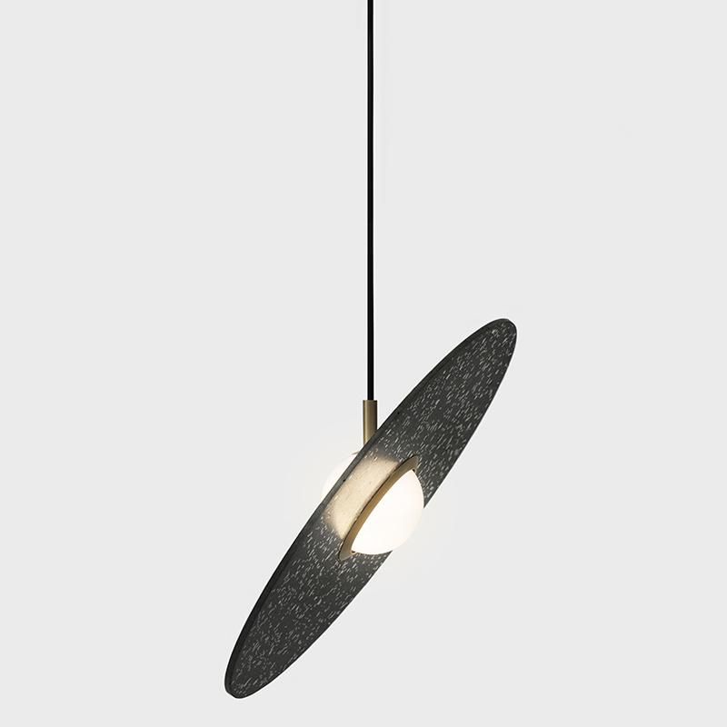 Nordic Round Pendant Light Creative Designer Bedroom Creative Terrazzo Restaurant Planet Terrazzo Pendant Lamp(Wh-Ap-128