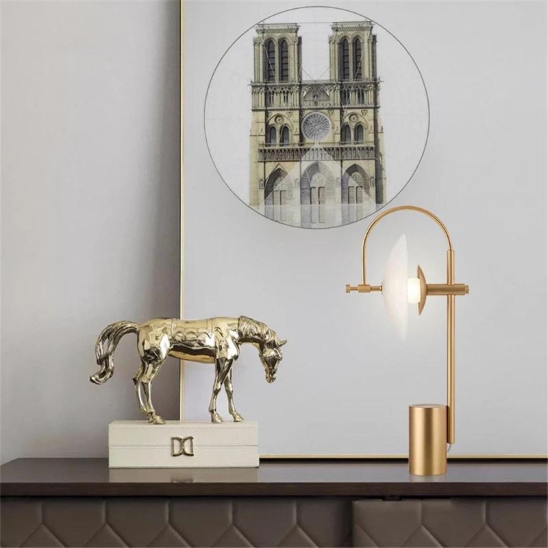 Metal Living Room Desk Lamp Art Decor Desk Glass Bedside Bedroom Designer Table Lamp Simple Iron Desk Light