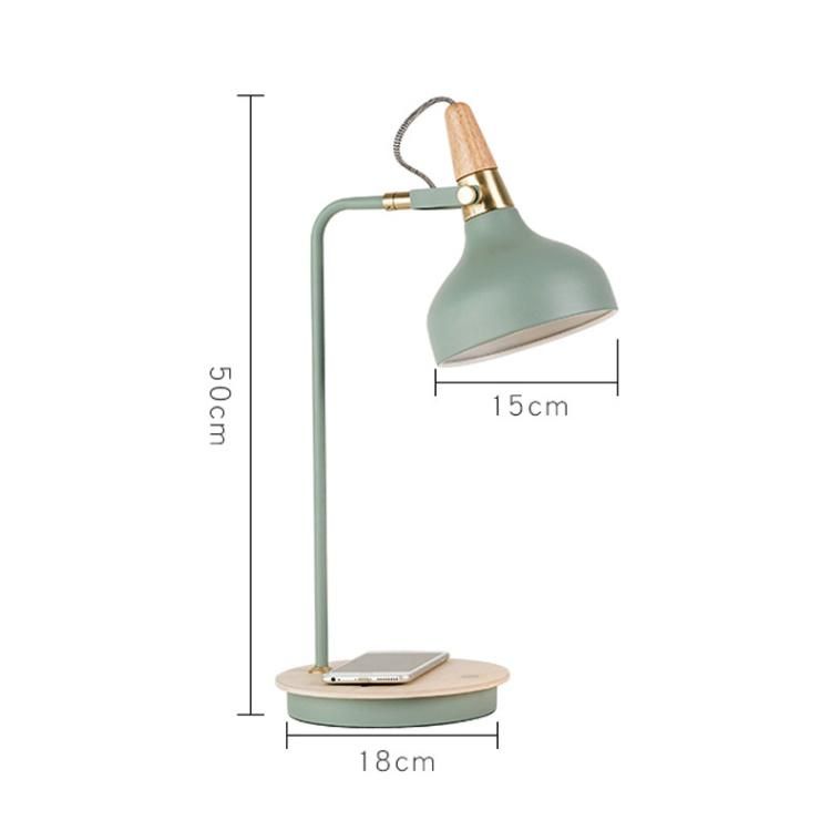 Jlt-9315 Nordic Home Wireless Charging Table Lamp with USB Port