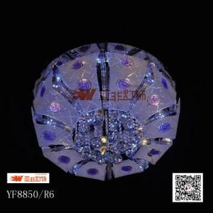 2015 New Products LED Crystal Glass Ceiling Fixture with Wireless Control (YF8850/R6)