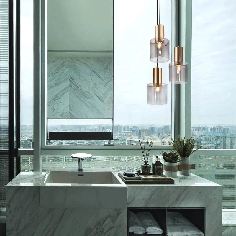 Modern Glass Pendant Lamp LED Hanging Light Living Dining Bedroom Bedside Bar Decor Minimalist Designer Lamp (WH-GP-90)