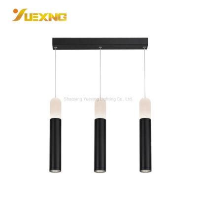 Industrial 3-Light Black COB Round Dimmable Surface Mounted Hanging Pendant Ceiling Light