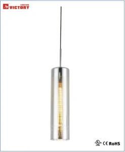 Indoor Chrome Glass Single Chandelier Lamp