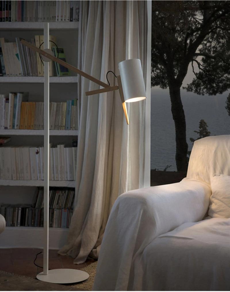 Nordic LED Floor Lamp Corner LED Floor Light Metal Bedroom Lamp Modern Lighting Home Minimalist Floor Lamp (WH-MFL-68)
