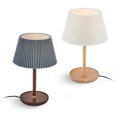 Style Energy Saving Touch Table Lamp Wood USB Rechargeable Wireless LED Table Lamp for Reading