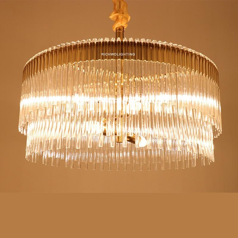 Living Bedroom Decorative Modern Pendant Lamps Hotel Glass Chandelier