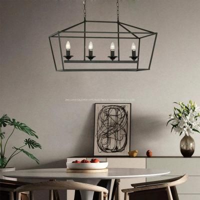 LED Modern Chandelier Chrystal Wood Candle Chandelier Light