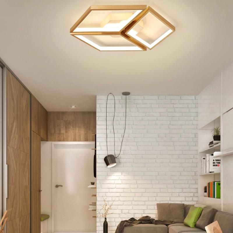 Simple Modern Bedroom Light Study Living Room Lamp Round Iron Art Warm Ceiling Lamp
