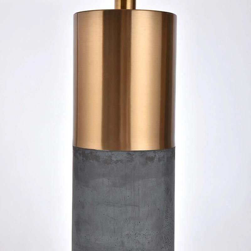 So Fashion Modern Gold and Black Bedroom Desk Table Lamp with Fabric Shade, Good for Hotel Bedside, Living Room