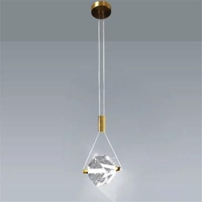 Modern Crystal LED Stairs Small Hanglamp Pendant Lights for Living Room Home Bendroom Dining Room