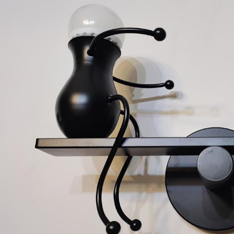 Cartoon Lamp Living Room Bed Room Creative Vintage Iron Simple Teeterboard Style Creative Children′s Wall Lamp (WH-VR-57)