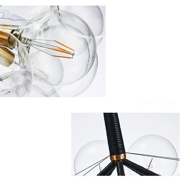 Magic Bean Bubbles Glass Ball Hanging Pendant Lamp for Home Living Decoration