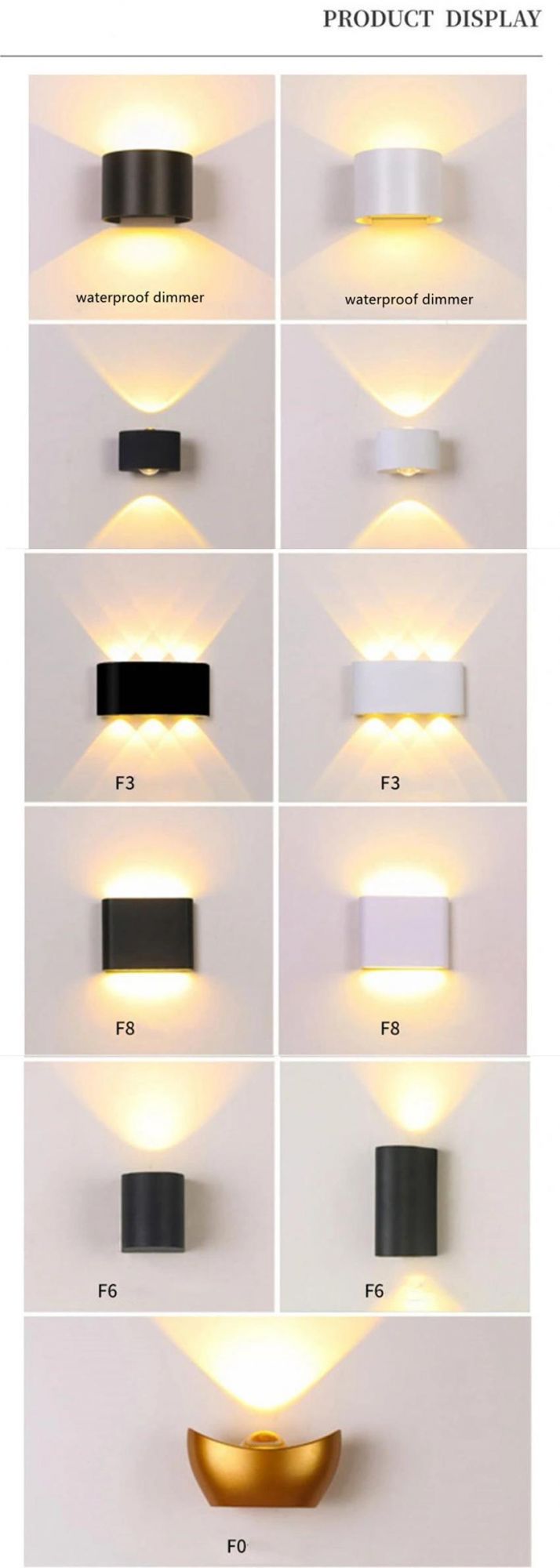 China Supplier Double Light LED Indoor Home Decoration Wall Light