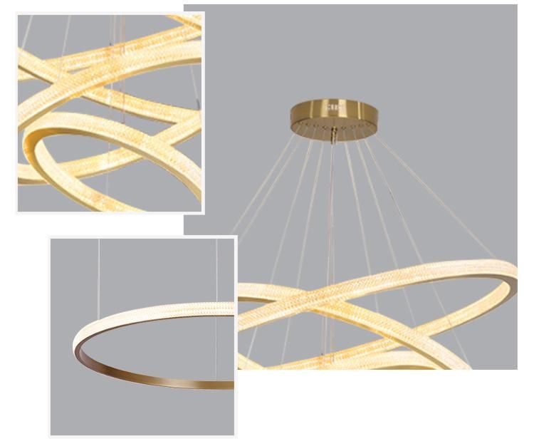 Hotel Luxury Chandelier LED Decorate Home and Project Round Fixture