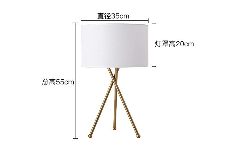 Home Decoration Standing Lamp European Contemporary Chrome Tripod Floor Lamp for Hotel Table Lamp